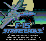 Заставка игры F-15 Strike Eagle